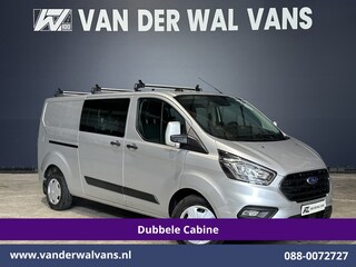 Ford Transit Custom 2.0 TDCI 131pk L2H1 Dubbele Cabine Euro6 Airco | 5-Zits | Camera | Apple Carplay | LED | 2800kg Trekhaak Android Auto, Cruisecontrol, Parkeersensoren, Stoelverwarming, Verwarmde voorruit, Dakdragers