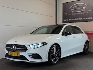 Mercedes-Benz A-klasse 200 AMG Pano, Cruise Control, Sfeerverlichting, Burmester, Keyless, A35 Diffuser, Achteruitrijcamera, LED