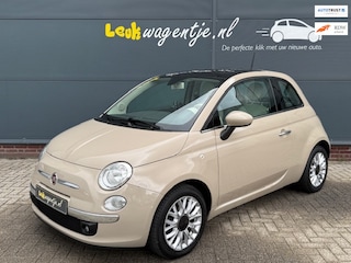 Fiat 500 1.2 Lounge Automaat *cappuccino *navi *nieuwstaat