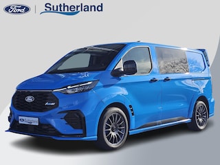 Ford Transit Custom 320 2.5 PHEV L1H1 MS-RT DC Trekhaak! | Dubbele Cabine | Dubbele zijschuifdeur | Keyless entry | Lederen sportstoelen | Elektrische zijschuifdeur | Virtual cockpit | Fabrieksgarantie tm. 16-04-2029