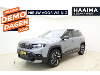 Jeep Compass First Edition 74 kWh | DEMO | Lederen bekleding | Massagestoelen | Stoelventilatie en verwarming | Keyless | Climate control | Draadloze telefoonlader