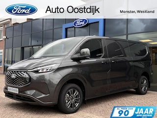 Ford Transit Custom 340 L2H1 Limited 71kWh 218PK 2x Schuifdeur 2300KG Trekgewicht Adaptieve Cruise 360 Camera Navi Stoelverwarming Carplay Blind-Spot *Nieuw*