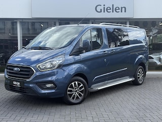 Ford Transit Custom GB 2.0 TDCi 170PK 340 L2H1 Limited | Navigatie, Parkeersensoren, Roofrails, Trekhaak, Dubbele Cabine, Dubbele schuifdeur