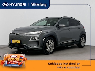 Hyundai Kona EV PREMIUM 64 kWh | SoH 95,4% | 3- FASE | NAVI | CLIMA | ADAPT. CRUISE | CAMERA | HUD | LEDER | STUUR- & STOELVERWARMING | WARMTEPOMP | PRIVACY GLASS | WLTP 481 KM! |