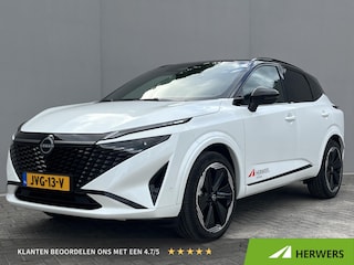 Nissan Qashqai 1.5 e-Power N-Design / Adaptief Cruise Control / Apple Carpllay&Android Auto / Panorama Dak / Leder&Alcantara Bekleding / Navigatie / Stoel-, Stuur Verwarming / 360 Camera / Parkeersensoren /