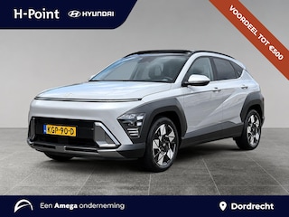 Hyundai Kona 1.6 GDI 140pk HEV Premium Sky | SCHUIF/KANTELDAK | FULL LED | PREMIUM LEDER | ADAPTIVE CRUISE | 360° CAMERA | STOELVERW. + KOELING | FABRIEKS.GAR. 4-2030 |