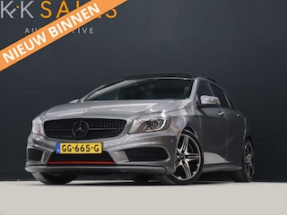 Mercedes-Benz A-klasse 250 AMG Sport Ambition [SCHUIFKANTELDAK, CAMERA, CRUISE, PDC V+A, STOELVERWARMING, MULTIFUNCTIONEEL STUURWIEL, VOL LEDER, BLUETOOTH, NAVIGATIE, NIEUWSTAAT]