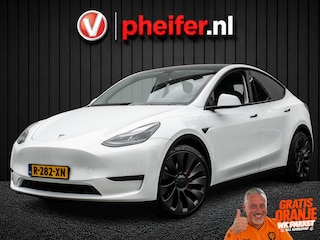 Tesla Model Y Performance AWD 75 kWh Panoramadak/ 21" Lmv/ Lederen int./ Stoel-stuurverwarming/ 360 Camera
