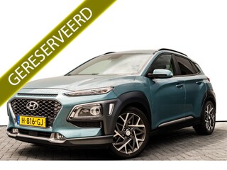Hyundai Kona 1.6 GDI Hybride Premium | Automaat | Ned Auto | Clima | Panorama dak | Navi | | Rijklaar | Cruise Leer | Camera | Elektrisch glazen schuif-/kanteldak | Keyless start |