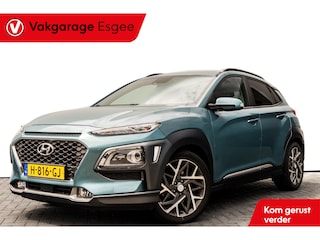 Hyundai Kona 1.6 GDI Hybride Premium | Automaat | Ned Auto | Clima | Panorama dak | Navi | | Rijklaar | Cruise Leer | Camera | Elektrisch glazen schuif-/kanteldak | Keyless start |