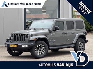 Jeep Wrangler Unlimited 4xe 380 Sahara | NL-auto/Elektr.Vouwdak/Leder/Adapt.Cruise/Keyless