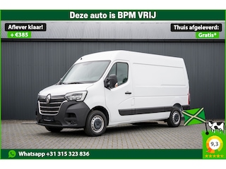 Renault Master Bleu DCI 135PK | L2H2 | Nieuw | Navi | 3-Zits | LED | Cruise | Airco