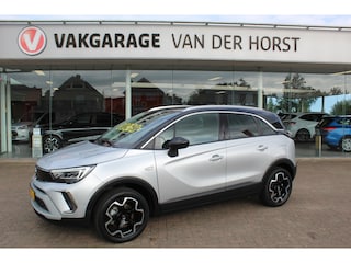 Opel Crossland 1.2-110pk Turbo 'Elegance'. Mooie en luxe hoogzitter met weinig km's ! Volautm. airco dual, cruise control, camera, comfortstoelen, metallic lak, LM wielen, navigatie, telefoonvoorb., lane- en side assist, parkeersensoren v+a, LED verlichting etc.