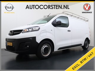 Opel Vivaro L2H1 75kWh Autom. 3-Persoons 360°Camera Navi Imperiaal Trekhaak Apple Carplay Android Auto Pdc Cruise Control SOH 88.5% DAB Bluetooth Betonplex Vloer Wandbetimmering Schuifdeur Regen-Lichtsensor 1.000KG Trekgewicht 1e Eigenaar Dealeronderhouden