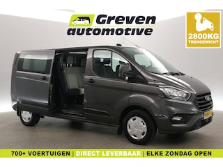 Ford Transit Custom 2.0 TDCI L2H1 Limited | DC | 6 Zits | Airco | Cruise | Carplay | 2800KG Trekgew. | Trekhaak | Parkeersens.