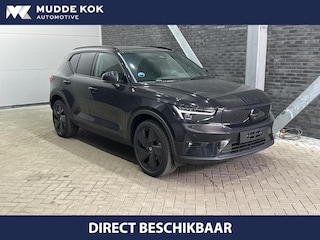 Volvo EX40 Twin Motor Plus Black Edition 82 kWh AWD en 409 PK! | Panoramadak | 360 Camera | 20 Inch