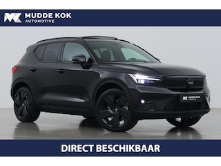 Volvo EX40 Twin Motor Plus Black Edition 82 kWh AWD en 409 PK! | Panoramadak | 360 Camera | 20 Inch