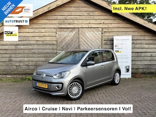 Volkswagen Up 1.0 high up! BlueMotion | Airco | Cruise | Parkeersensoren | Lichtmetalen velgen | Nieuwe banden | Hele mooie auto!!
