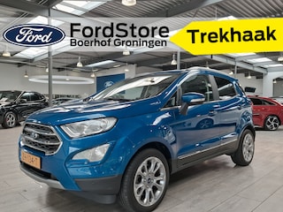 Ford Ecosport EcoBoost 125pk Titanium | Trekhaak | Winterpack | Camera | Dodehoek detectie | B&O audio | Cruise | 17" LMV | 1/2 leer | Apple carplay |