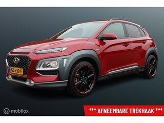 Hyundai Kona 1.6 GDI HEV Fashion Sport, Rosso Color Package, Trekhaak, Donker glas + zwarte hemel, Navi, App connect, Pdc voor + achter + camera, Cruise, Clima, Dode hoek detectie