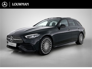 Mercedes-Benz C-klasse Estate 300 e 140 Years Edition | Comfortpakket Plus | Nightpakket | Parkeerpakket met 360°-camera | Trekhaak | Middenconsole metaalstructuur | GUARD 360° Plus | Panoramaschuifdak | Warmtewerend, donkergetint glas | 19" multispaaks lichtmetalen AMG-velgen |