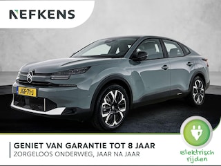 Citroën C4 Ë-C4 X EV Business Extended range 54 kWh 156pk | 425km WLTP Actieradius | Navigatie | Achteruitrijcamera | Parkeersensoren v+a | Stoelverwarming | Leder/Stof Comfortstoelen | Climate Control | Adaptieve Cruise Control | Full Led koplampen | Keyless | Dodehoeksensor | Afwijkende dakkleur | 18" lichtmetalen velgen |