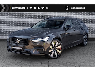 Volvo V90 2.0 T6 Plug-in hybrid AWD Plus Dark | Adaptieve Cruise Control | Panoramadak | 360° Parkeercamera | Harman Kardon Audio | Stoel-/Stuur-/Voorruitverwarming | Dodehoek Detectie | Trekhaak |