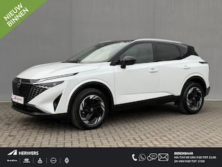 Nissan Qashqai 1.3 MHEV Xtronic N-Connecta / Fabrieksgarantie tot 03-2028 / Panoramadak / ACC Cruise / 360° Camera / Cold Pack / Head-up display / Elek. Klep / DAB  / All Season / Keyless /