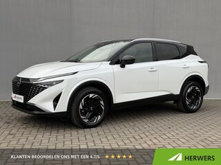 Nissan Qashqai 1.3 MHEV Xtronic N-Connecta / Fabrieksgarantie tot 03-2028 / Panoramadak / ACC Cruise / 360° Camera / Cold Pack / Head-up display / Elek. Klep / DAB  / All Season / Keyless /