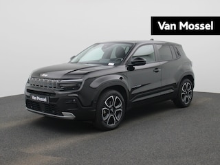 Jeep Avenger 54kWh 1st Edition | Elektr. bed. achterklep | Climate Control / ECC | Licht metalen velgen 18 inch | Cruise control Adaptive | Navigatie | Half lederen bekleding | Stoelverwarming | LED koplampen | Park Distance Control voor en achter | Achteruitrijcamera |
