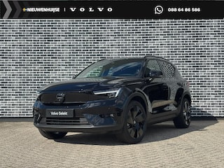 Volvo EX40 Single Motor Extended Range Plus Black Ed. 82 kWh | Adaptieve Cruise Control | Harman Kardon Audio | Stoel-/Stuurverwarming | 360 Parkeercamera | Dodehoek Detectie | Pixel LED | Elektr. Verst. Stoelen + Geheugen | Donker Getint Glas | Warmtepomp |