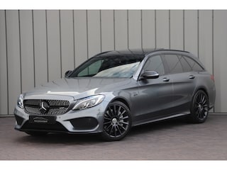 Mercedes-Benz C-klasse Estate AMG 43 4MATIC | 367PK | Pano | Burmester | ILS | Distronic+ | Memory | Carbon | Sfeerverlichting | Trekhaak | 2017.