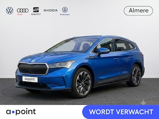 Skoda Enyaq iV 80 First Edition 204pk | Trekhaak | Lederen bekleding | Navigatie | 21 inch Lichtmetalen velgen | Verwarmbare voorstoelen | Parkeercamera