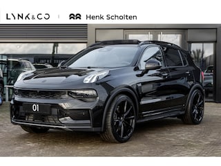 Lynk & Co 01 276PK More | HEICO 21" Wielen | HEICO Verlagingsveren | 360 Graden Camera | Harman Kardon | Panoramadak | Elektrisch bedienbare voorstoel met geheugen | Keyless Entry | Getint glas | Adaptieve Cruise Control | Dodehoekassistent | Sfeerverlichting | Stuurwielverwarming | Stoelverwarming