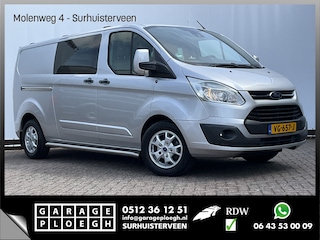 Ford Transit Custom 5-Pers 290 2.2 TDCI L2H1 Limited DC Marge Trekhaak Cruise Camera Leer Orig.NL Voll.Onderhouden!