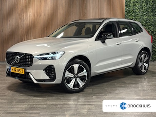 Volvo XC60 T6 AWD Recharge Plus Dark | Trekhaak | 360° Camera | All Season banden | Adaptieve Cruise Control | Stoelverwarming voor+achter | Stuurwielverwarming | Schuifdak | Pilot Assist | BLIS Dode Hoek Detectie | Elektrische voorstoelen geheugen | Lederen bekleding | Zitting verlenging voorstoelen | 19 Inch | Google Infotainment | Keyless Drive | Elektrisch bedienbare achterklep | DAB Radio | Apple Carplay/Android Auto | Draadloos telefoon opladen | Volvo On Call met mobiele App functie | Silver Dawn Metallic |