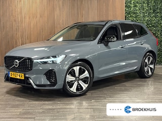 Volvo XC60 T8 AWD Recharge Ultra Ultimate Dark | Luchtvering | Trekhaak | 360 Camera | All Season banden | Harman Kardon | Head-Up Display | 455pk | Adaptieve Cruise Control | Stoelverwarming voor+achter | Stuurwielverwarming | Schuifdak | 19 Inch | Full LED Meesturende koplampen | Pilot Assist | BLIS Dode Hoek Detectie | Elektrische voorstoelen geheugen | Lederen bekleding | Zitting verlenging voorstoelen | Lederen dashboard | Google Infotainment | Keyless Drive | Parkeersensoren voor+achter | Privacy Glass | Elektrisch bedienbare achterklep | DAB Radio | Apple Carplay/Android Auto | Alarm Klasse III | Draadloos telefoon opladen | Volvo On Call met mobiele App functie | Thunder Grey Metallic |