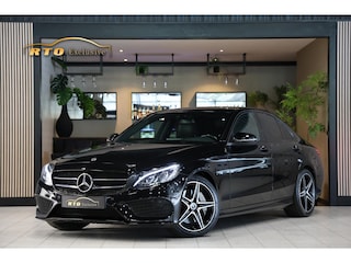 Mercedes-Benz C-klasse 350 e AMG|Luchtvering|Night|Carplay|Leder