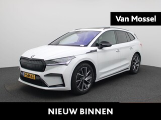 Skoda Enyaq iV 60 Sportline | PANO | HUD | ACC | TREKHAAK | Achteruitrijcamera | Elekt. stoelverstelling+Memory | Keyless | Stoel + stuurverwarming | Lane Assist |