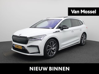 Skoda Enyaq iV 60 Sportline | PANO | HUD | ACC | TREKHAAK | Achteruitrijcamera | Elekt. stoelverstelling+Memory | Keyless | Stoel + stuurverwarming | Lane Assist |