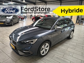 Seat Leon Sportstourer 1.5 TSI e-Hybrid 204pk FR Business | Trekhaak | Stoel- en stuurwiel verwarming | Adapt. Cruise | Camera | 1/2 leer | Fabrieksgarantie t/m 05-2029 |