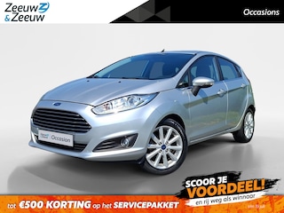 Ford Fiesta 1.0 EcoBoost Titanium 100PK | D-riem reeds vervangen | Airco | 15" Lichtmetaal | Armsteun | Radio | Dagrijverlichting |