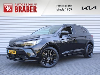 Opel Grandland 1.2 Turbo GS Line | Stuur-/stoel-/voorruitverwarming | 360 Camera | Matrix LED | Elek. achterklep | 18" LM | Half stof/leer | Clima | Navi |