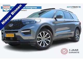 Ford Explorer 3.0 V6 EcoBoost PHEV ST-Line | Incl. 12 maanden garantie | 7-persoons | Trekhaak | Stoel/stuur verwarming | Stoelventilatie | Adaptieve cruise control | Climate control | Apple carplay/Android auto | Memory seat | Schuif/kantel dak |