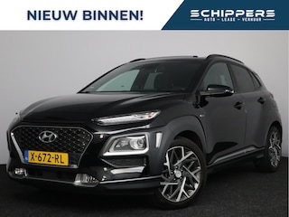 Hyundai Kona 1.6 GDI HEV Premium Sky | Trekhaak | Schuif/kanteldak | Navigatie | Leder | Zwarte hemel |