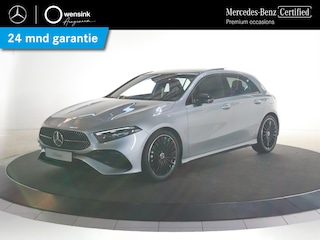 Mercedes-Benz A-klasse 180 Business Solution AMG | AMG Line Plus | Nightpakket | Panoramadak | HUD | Stoelverwarming | 360° camera | Cruise Control Adaptief |
