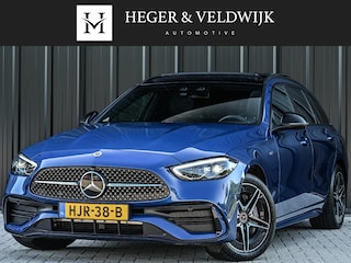 Mercedes-Benz C-klasse Estate 300 e Business Solution AMG | NL-Auto | Panoramadak | 360 Camera | Burmester | Night-Pakket | Memory Seats | Head-Up | ACC | Ambiance Interieur | Stuurverwarming |