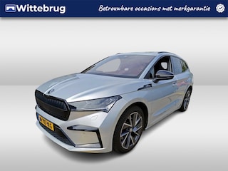 Skoda Enyaq iV 80 Sportline / SOH 92%/ AUTOMAAT/ PANO/ TREKHAAK/ WAMRTEPOMP/ PARK.SENSOR.V+A/ CAMERA/ MEMORY SEAT/ STOELVERWARM./ DIGITAL DASH/ NAVI/ CLIMA