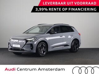 Audi Q4 S edition 82 KWh 286 pk | Optiekpakket zwart-glanzend | Privacy glas | Trekhaak | Leder/stof interieur |