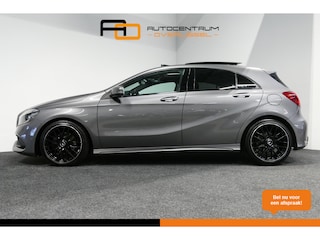 Mercedes-Benz A-klasse 200 AMG Line / A45 AMG Diffuser / Panamericana Grille / Panoramadak / Carbon interieurdelen / Stoelverwarming / LED High Performance / Cruise Control / 18'' LMV / Agility Control / PDC V+A